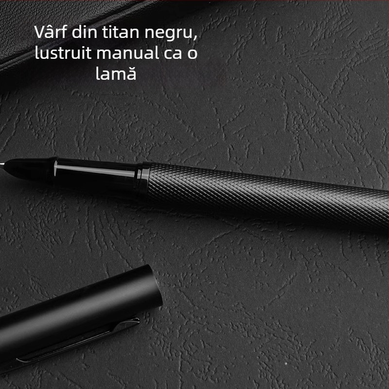 Stilou metal Roche, de înaltă calitate pentru birou, vârf înclinat retro pentru caligrafie, în cutie cadou