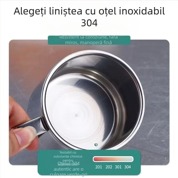 Set de cești de cafea în stil european din oțel inoxidabil 304 – cană cu pereți dubli, pentru acasă și birou