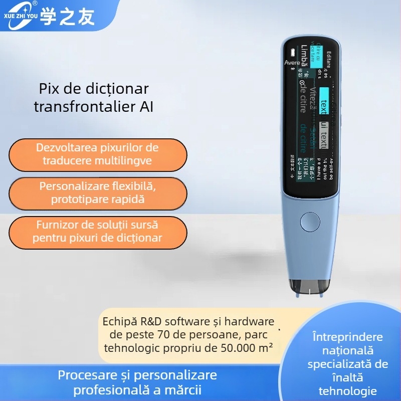Pix cititor personalizabil cu scanare și traducere, dicționar pentru limbi mici, etichetare privată ODM, multifuncțional