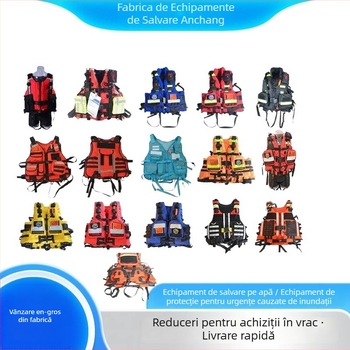 Vestă de salvare cu plutire ridicată pentru intervenții în ape, 200N, echipament de salvare pentru situații de urgență la inundații