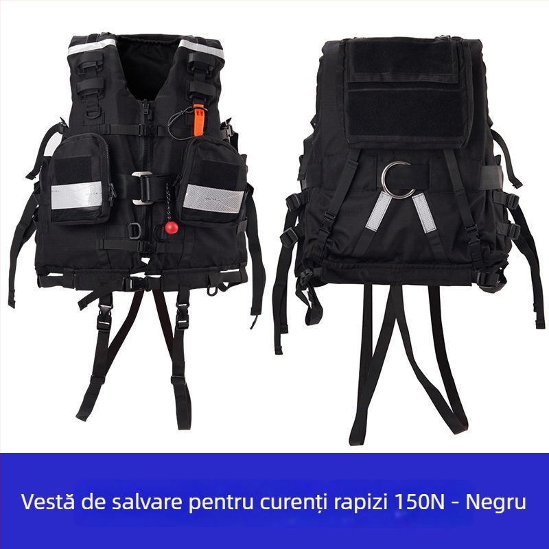 Vestă de salvare cu plutire ridicată pentru intervenții în ape, 200N, echipament de salvare pentru situații de urgență la inundații