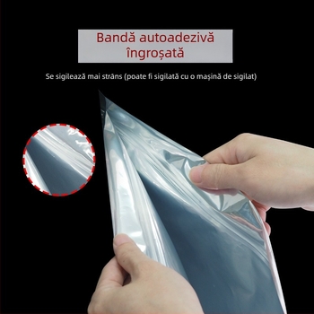 Pungă mare pentru ceai din folie de aluminiu, etanșă la umezeală, autosigilantă, în mai multe dimensiuni