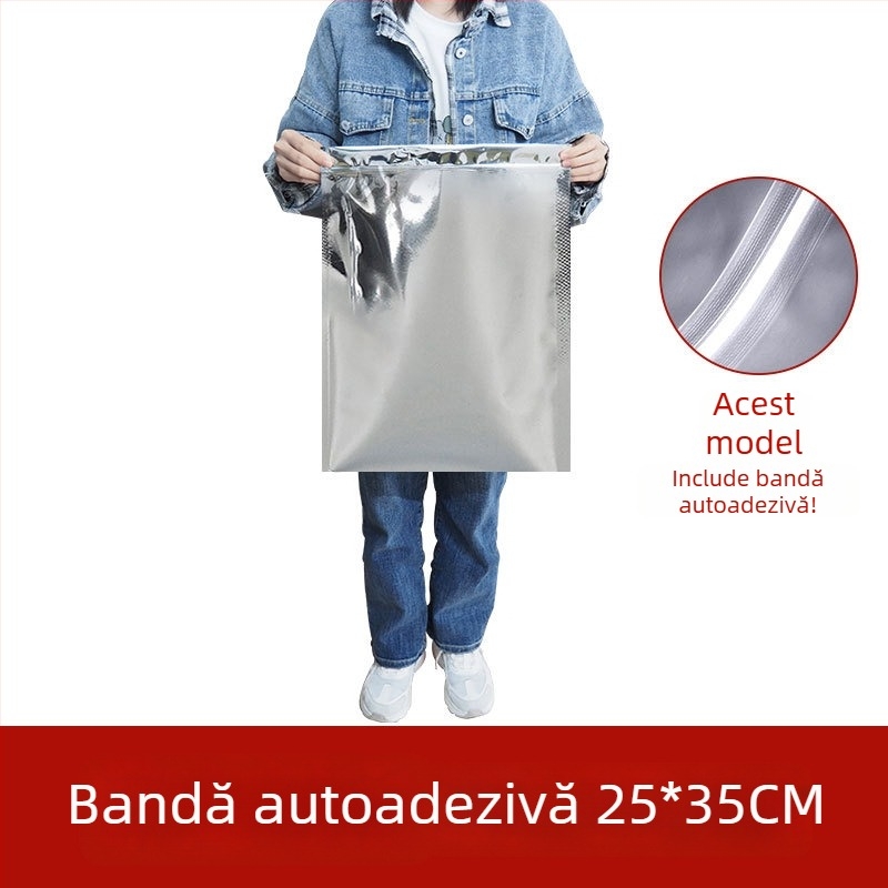 Pungă mare pentru ceai din folie de aluminiu, etanșă la umezeală, autosigilantă, în mai multe dimensiuni