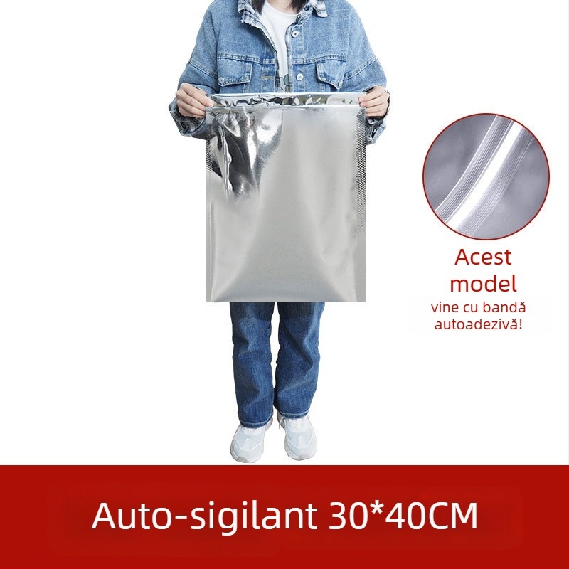 Pungă mare pentru ceai din folie de aluminiu, etanșă la umezeală, autosigilantă, în mai multe dimensiuni