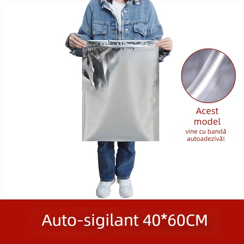 Pungă mare pentru ceai din folie de aluminiu, etanșă la umezeală, autosigilantă, în mai multe dimensiuni