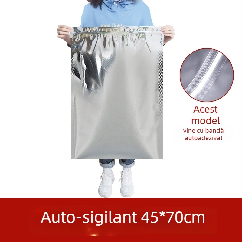 Pungă mare pentru ceai din folie de aluminiu, etanșă la umezeală, autosigilantă, în mai multe dimensiuni