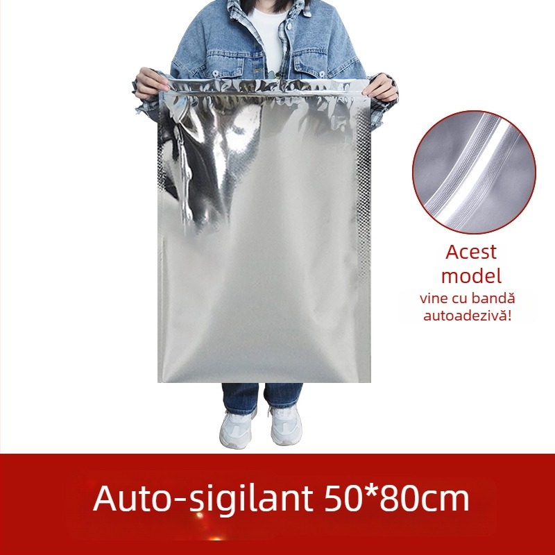 Pungă mare pentru ceai din folie de aluminiu, etanșă la umezeală, autosigilantă, în mai multe dimensiuni