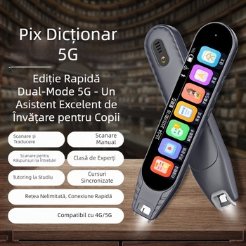 Pix cititor 5G all-in-one, dicționar de învățare, traducere în engleză, scanare offline, pix de scanare pentru copii