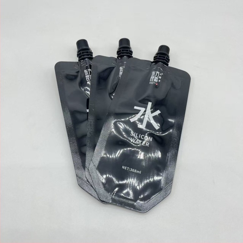 Sac de ambalare pentru apă potabilă cu duză, apă bogată în hidrogen, 350 ml și 500 ml, folie de aluminiu
