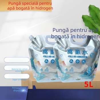 Pungă din folie de aluminiu cu gură pentru apă hidrogenată, capacitate mare, 2,5 L/5 L, apă potabilă lichidă
