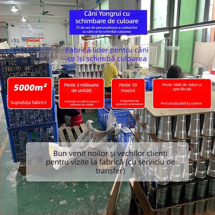 Cană termo din oțel inoxidabil 304,capacitate mare, cu pai, pentru exterior, cană de bere care își schimbă culoarea, personalizare logo