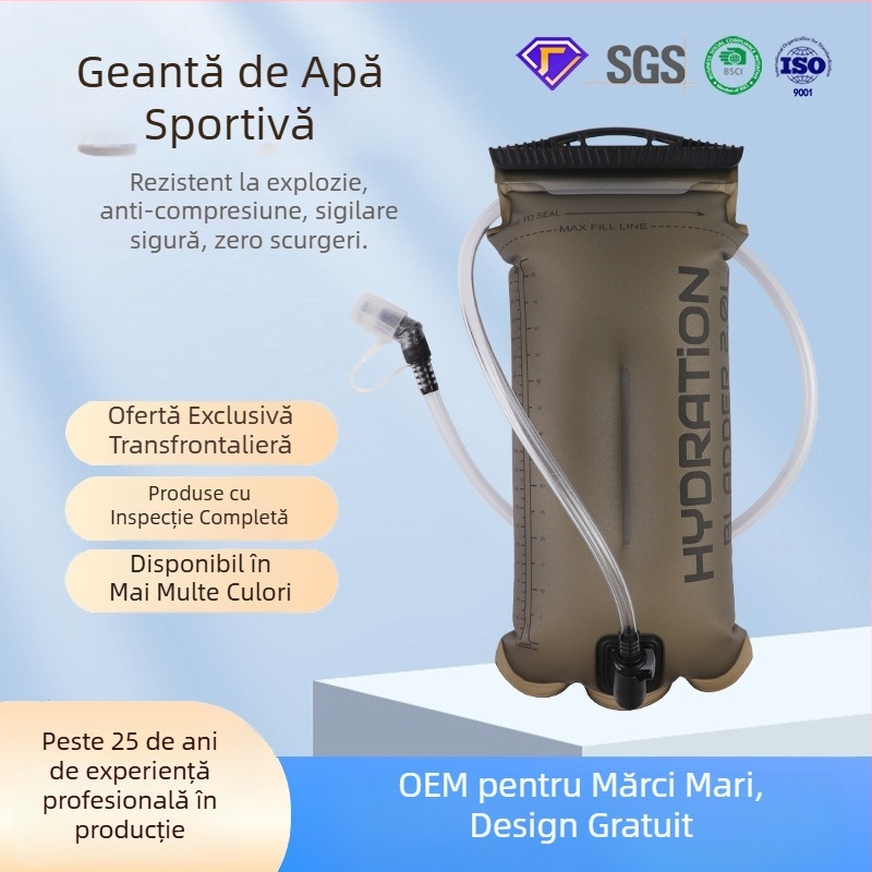 Sac de hidratare pliabil pentru activități în aer liber – drumeții, alergare, ciclism, personalizabil