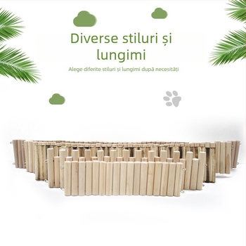 Set de accesorii pentru hamster: platformă cu două etaje, rampă de cățărare și separatoare de gard