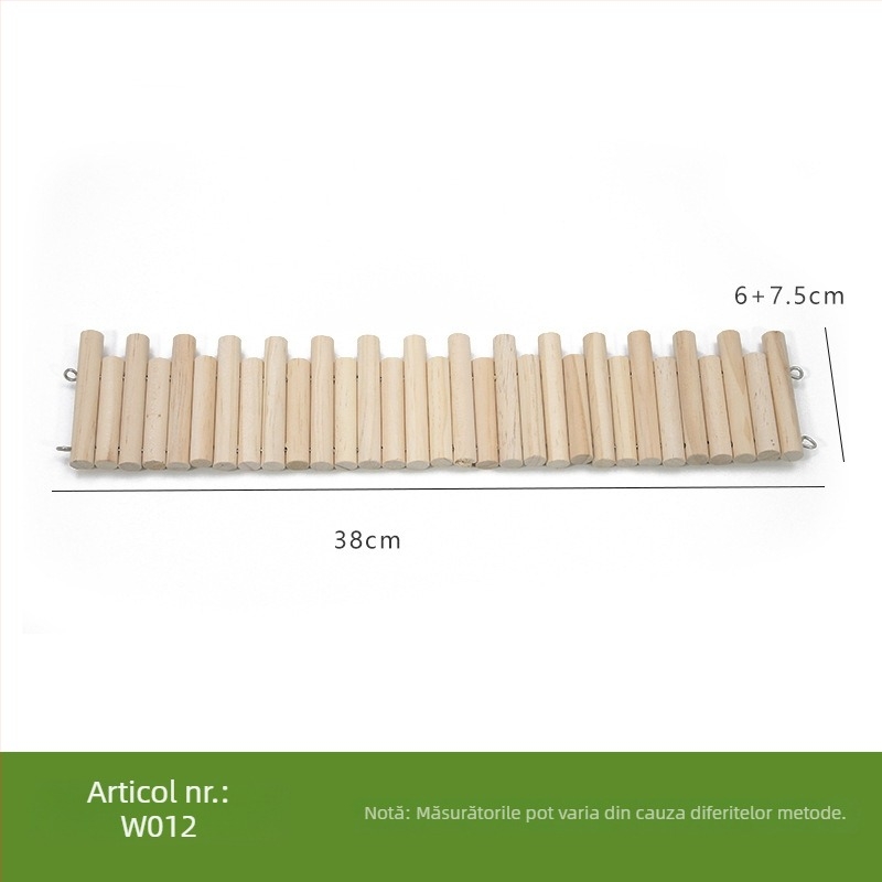 Set de accesorii pentru hamster: platformă cu două etaje, rampă de cățărare și separatoare de gard
