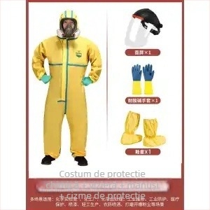Îmbrăcăminte de protecție chimică, rezistentă la acizi și baze, costum integral pentru lucrări, Clasa C