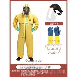 Îmbrăcăminte de protecție chimică, rezistentă la acizi și baze, costum integral pentru lucrări, Clasa C