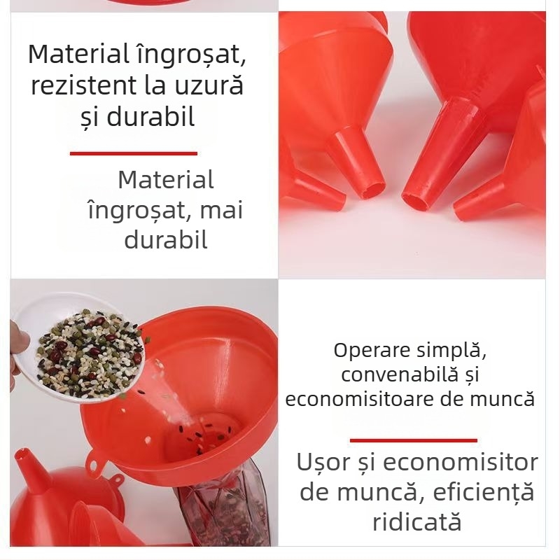 Pâlnie din plastic, de mărime medie, pentru bucătărie, pentru ulei și vin