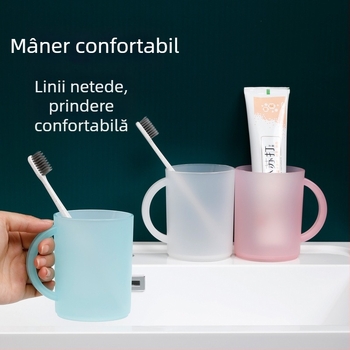Cupă de gură din plastic pentru cămine: pahar de apă, pahar de clătire a gurii și pahar pentru periajul dinților, pentru studenți și personal