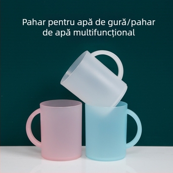 Cupă de gură din plastic pentru cămine: pahar de apă, pahar de clătire a gurii și pahar pentru periajul dinților, pentru studenți și personal