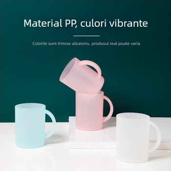 Cupă de gură din plastic pentru cămine: pahar de apă, pahar de clătire a gurii și pahar pentru periajul dinților, pentru studenți și personal