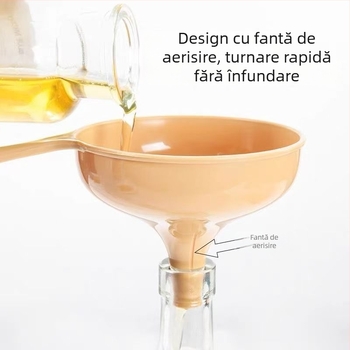 Duză din plastic cu mâner lung pentru bucătărie, turnare lichide, ulei și vin