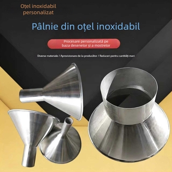 Pâlnie din oțel inoxidabil 304/316L, cu diametru mare, reductor de diametru mic, hopper industrial, formă pătrată