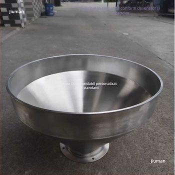 Pâlnie din oțel inoxidabil 304/316L, cu diametru mare, reductor de diametru mic, hopper industrial, formă pătrată