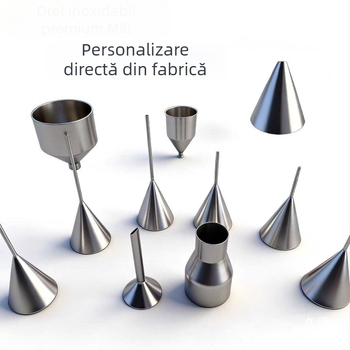 Pâlnie din oțel inoxidabil 304/316L, cu diametru mare, reductor de diametru mic, hopper industrial, formă pătrată