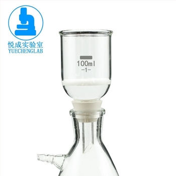 Furnă de filtrare experimentală din sticlă cu nucleu de nisip, Yuecheng, model G4, 35/60/100/130/250/500/1000 ml