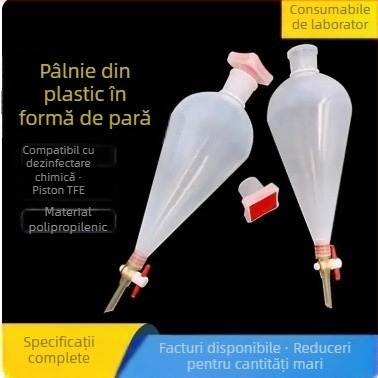 Funelă separatoare în formă de pară