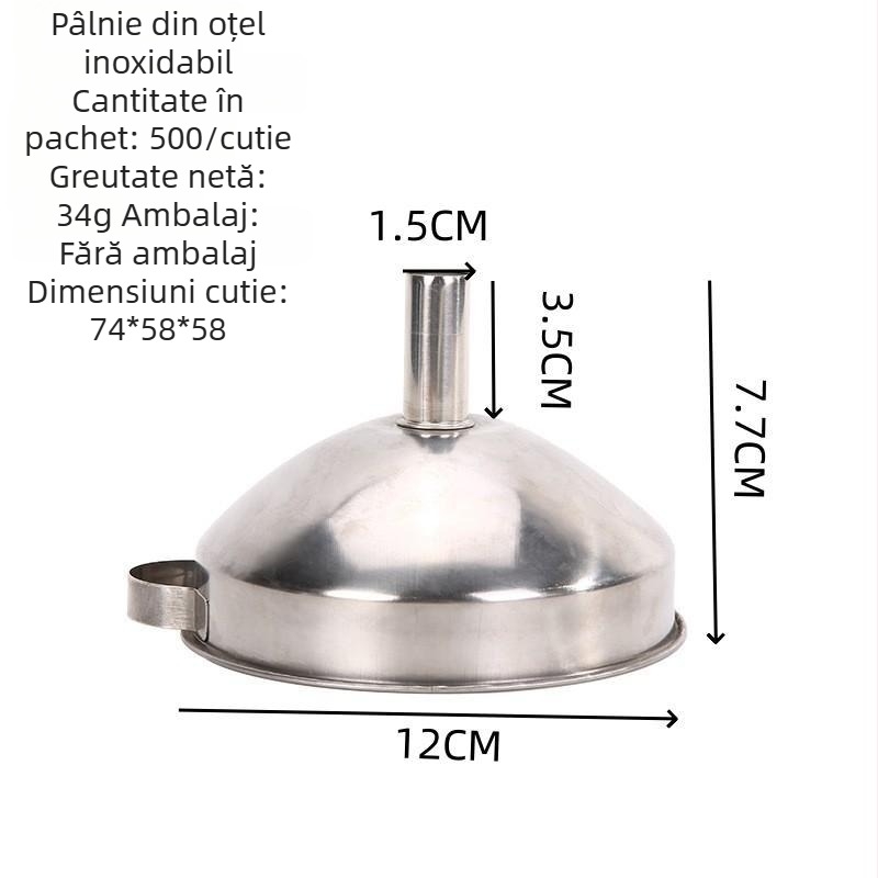 Pâlnie pentru ulei din oțel inoxidabil, 201-grade, accesoriu de bucătărie, anti-picurare