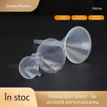 Pâlnie din plastic pentru laborator, mini, transparentă, pentru ulei și vin, bucătărie, cu gât de 30 mm, personalizată