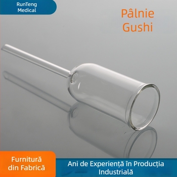 Echipament de laboratoriu: pâlnie din sticlă cilindrică, coloană de adsorbție, cu bază rotundă și bază plată