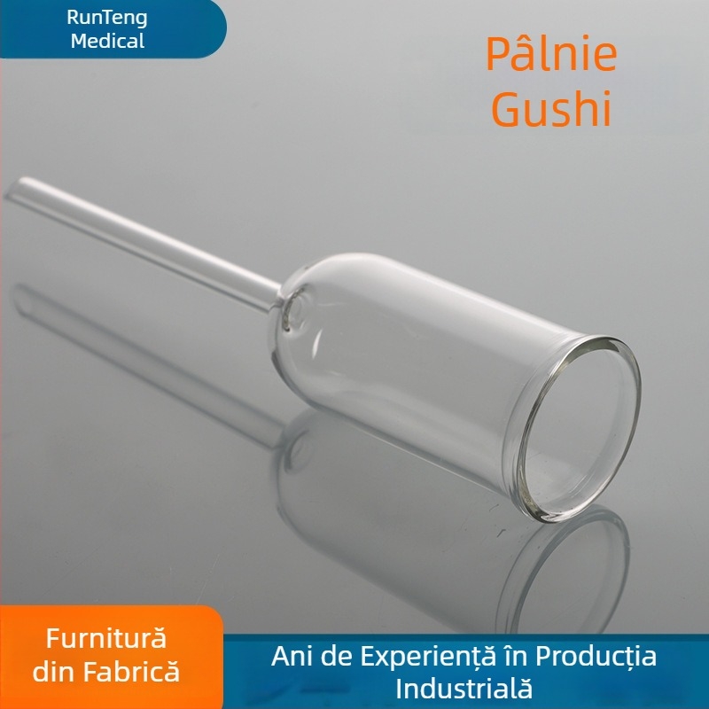 Echipament de laboratoriu: pâlnie din sticlă cilindrică, coloană de adsorbție, cu bază rotundă și bază plată