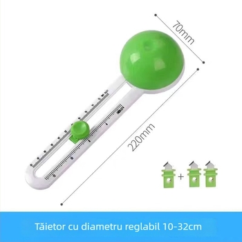 Tăietor circular mic pentru hârtie – cutter manual pentru proiecte DIY