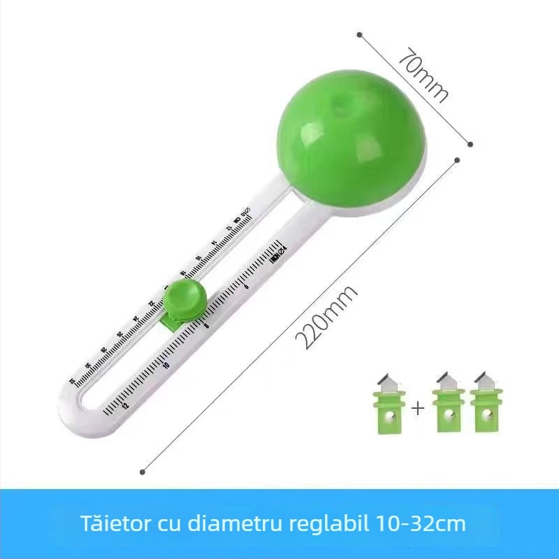Tăietor circular mic pentru hârtie – cutter manual pentru proiecte DIY
