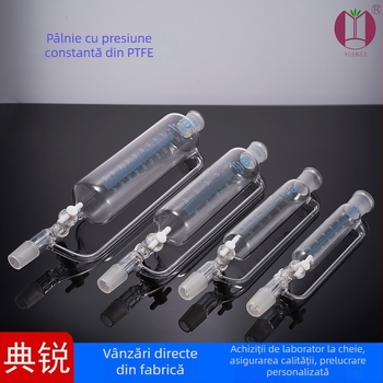 Colier cilindric de separare cu piston PTFE și presiune constantă, model F4, robinet PTFE