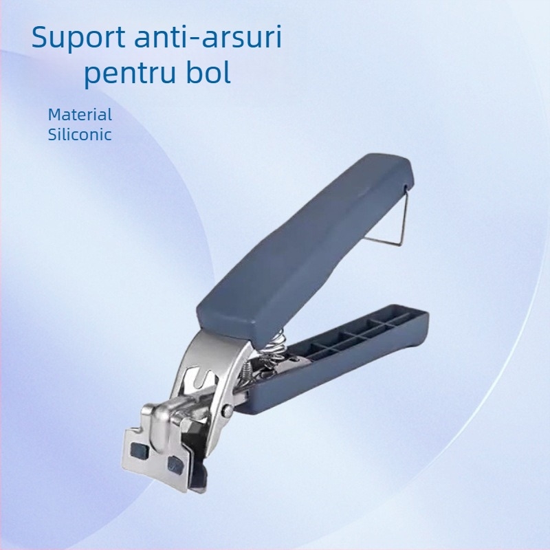 Clip din oțel inoxidabil anti-arsuri pentru boluri și farfurii, cu apucare – ustensilă de bucătărie