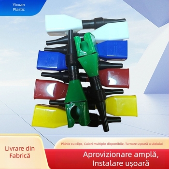 Funnel auto cu gură pătrată și cataramă, design îngroșat, pentru utilizare zilnică și situații de urgență în timpul călătoriilor