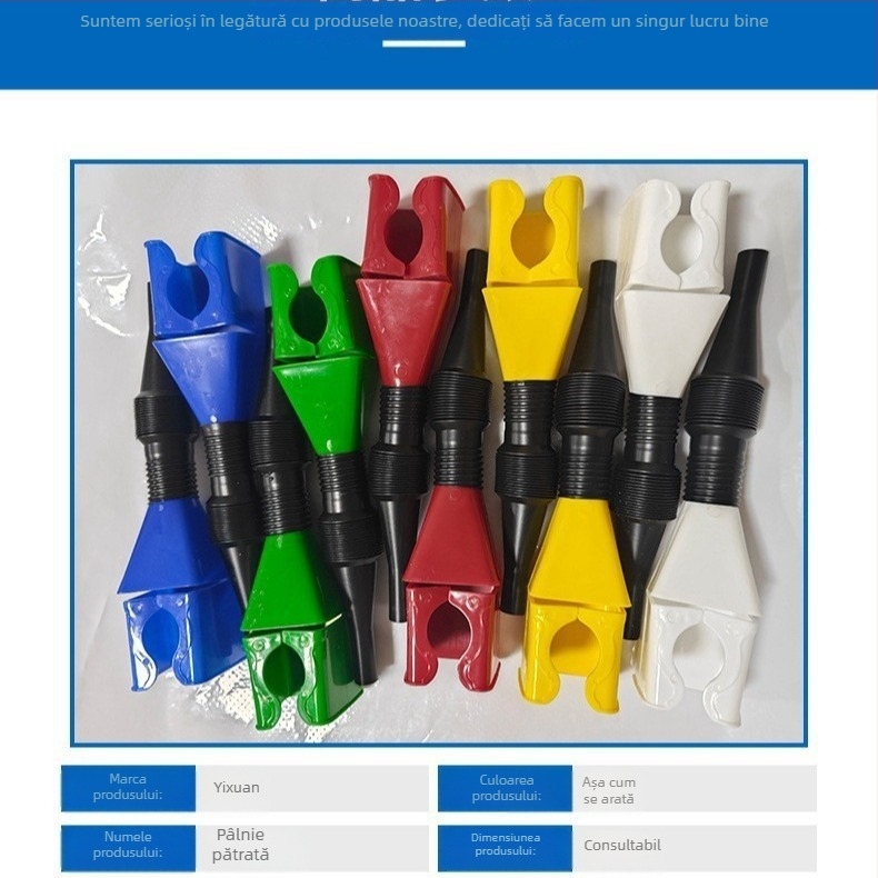 Funnel auto cu gură pătrată și cataramă, design îngroșat, pentru utilizare zilnică și situații de urgență în timpul călătoriilor
