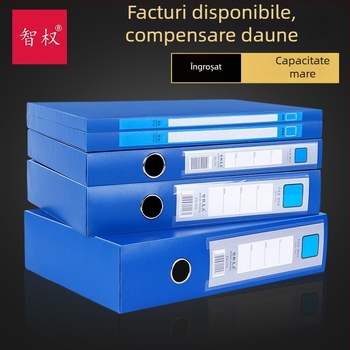 Cutie pentru fișiere A4, cutie din plastic pentru depozitare documente, capacitate mare