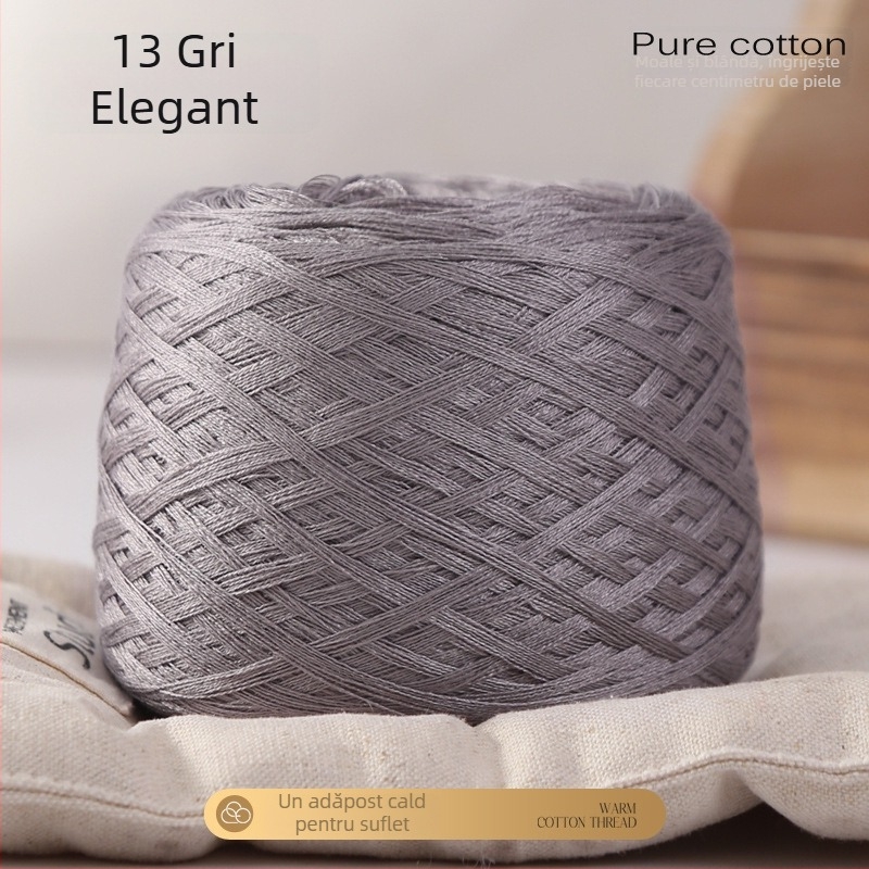 Fir croșetat din fibre de bambus și bumbac, delicat la atingere, potrivit pentru proiecte pentru bebeluși