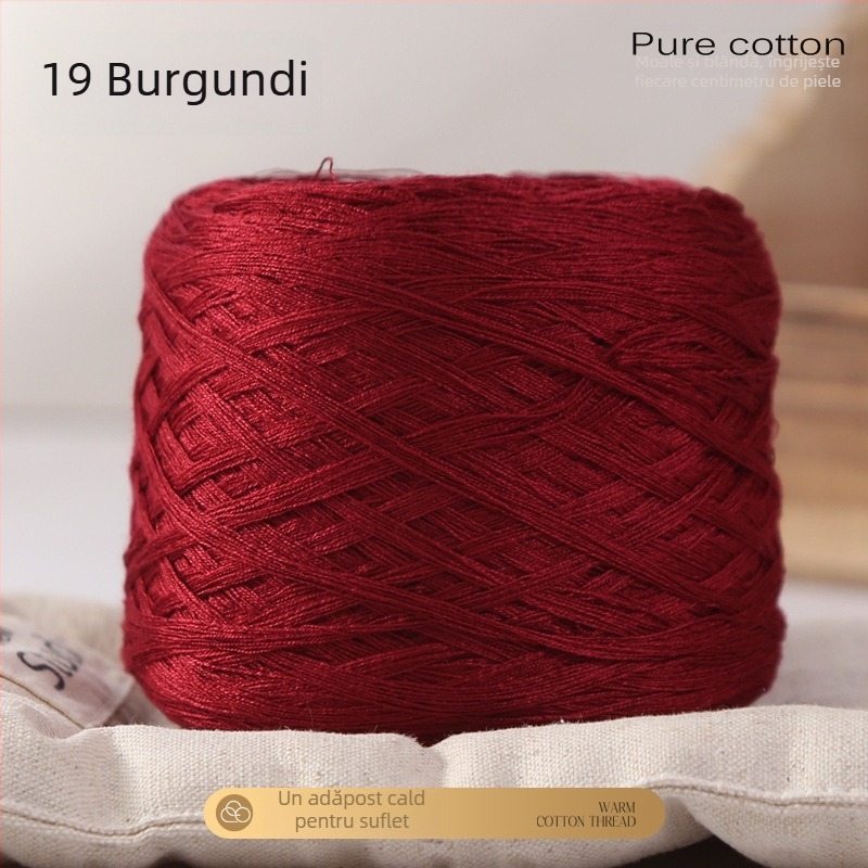 Fir croșetat din fibre de bambus și bumbac, delicat la atingere, potrivit pentru proiecte pentru bebeluși