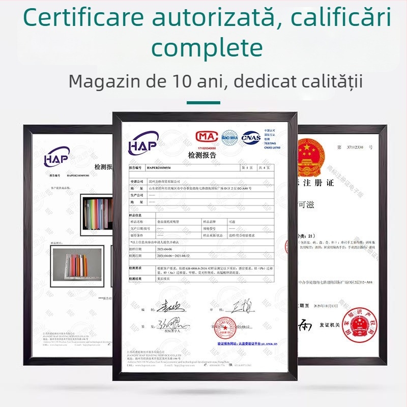 Paie de unică folosință verde închis pentru bubble tea, ambalate individual, paie subțiri pentru băuturi, 200 buc