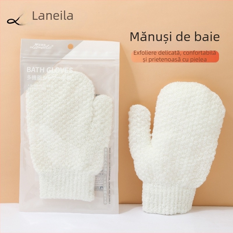 La Mira Mănuși de baie multifuncționale pentru exfoliere și curățare – unelte de scrub pentru corp