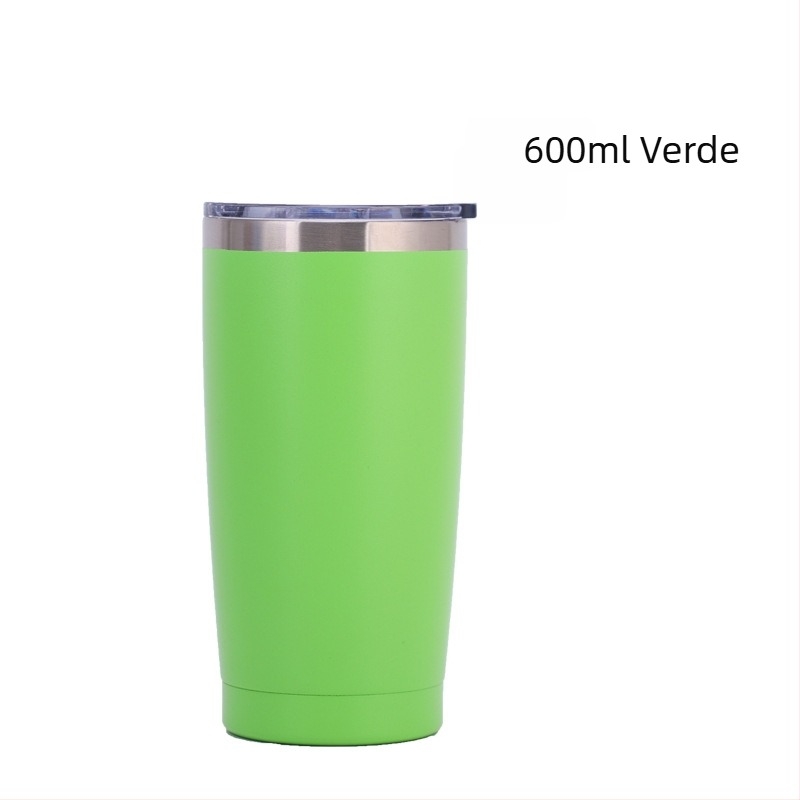 20oz cană termo pentru mașină – oțel inoxidabil cu izolație, interior 304, exterior 201, finisaj pulverizat
