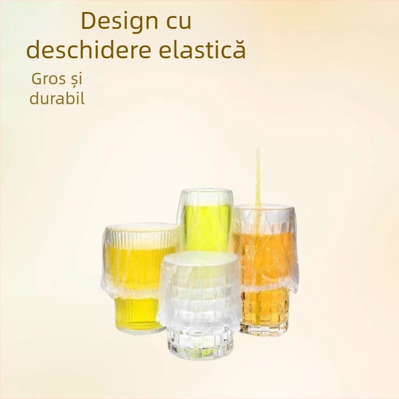 Capace de folie alimentară extra-mică, cu deschidere elastică, pungile transparente de conservare mici, îngroșate