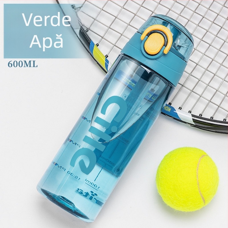 Sticlă de apă portabilă din Tritan pentru copii, capacitate mare, pentru școală și sporturi de vară