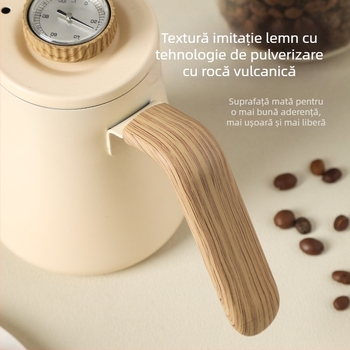 Ceainic de cafea pentru filtrare manuală, cu gât de lebădă și gură subțire, 600 ml