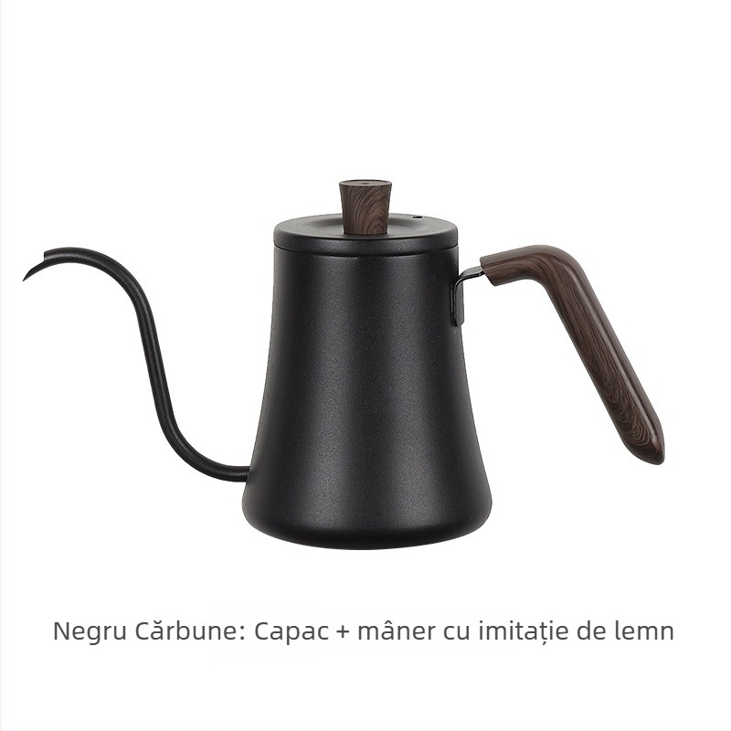 Ceainic de cafea pentru filtrare manuală, cu gât de lebădă și gură subțire, 600 ml